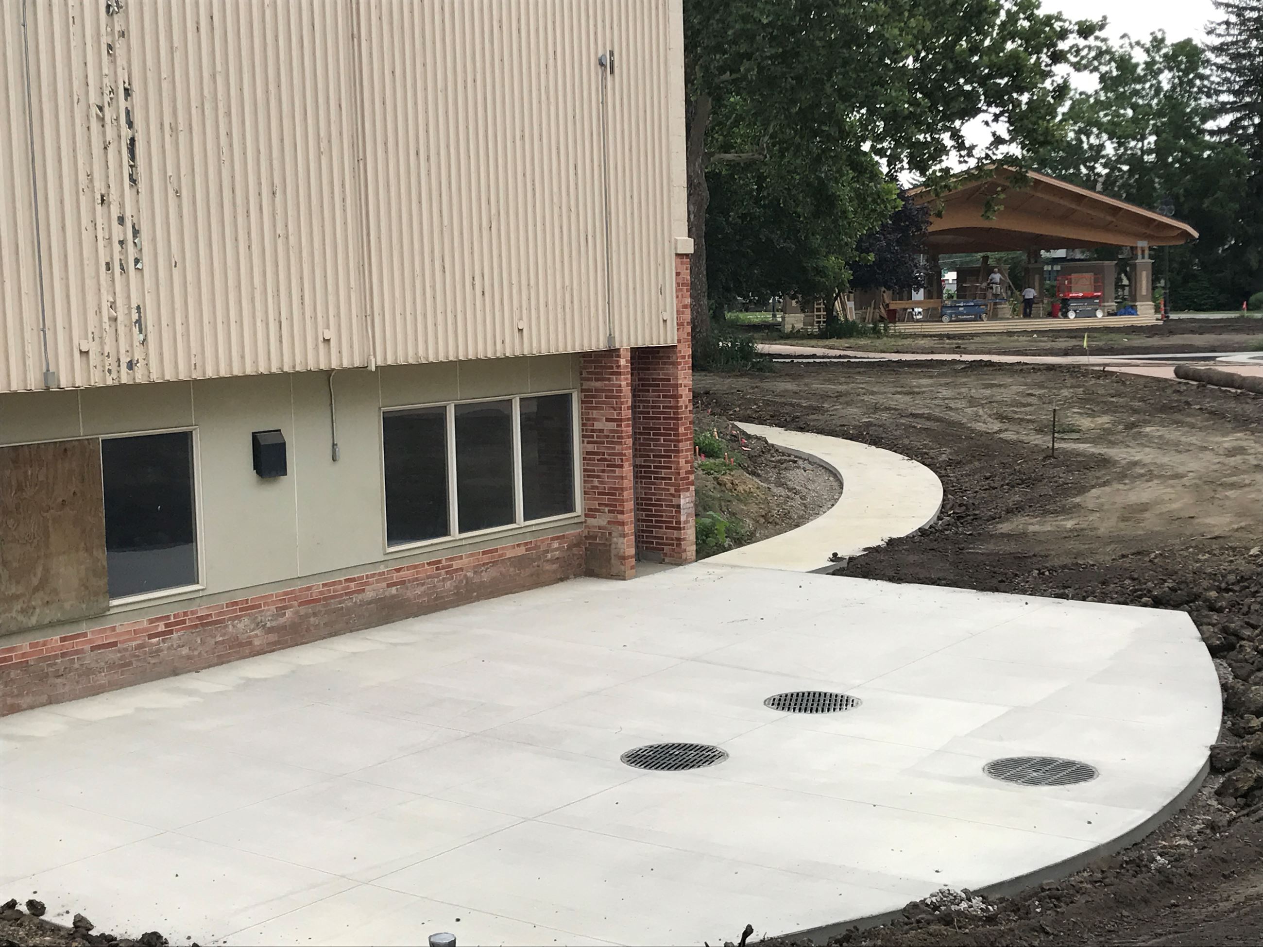 Veterans Memorial Building New Patio