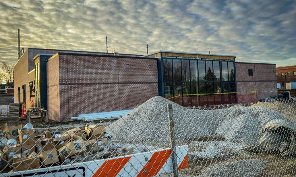 construction underway at the Grinnell water treatment plant